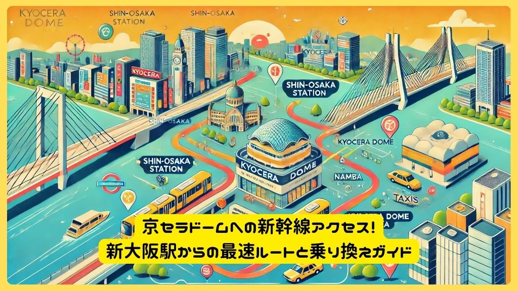 京セラドームへの新幹線アクセス！新大阪駅からの最速ルートと乗り換えガイド